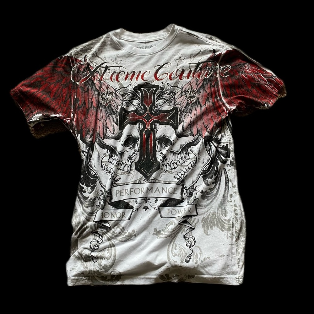 xtreme couture red cross tee